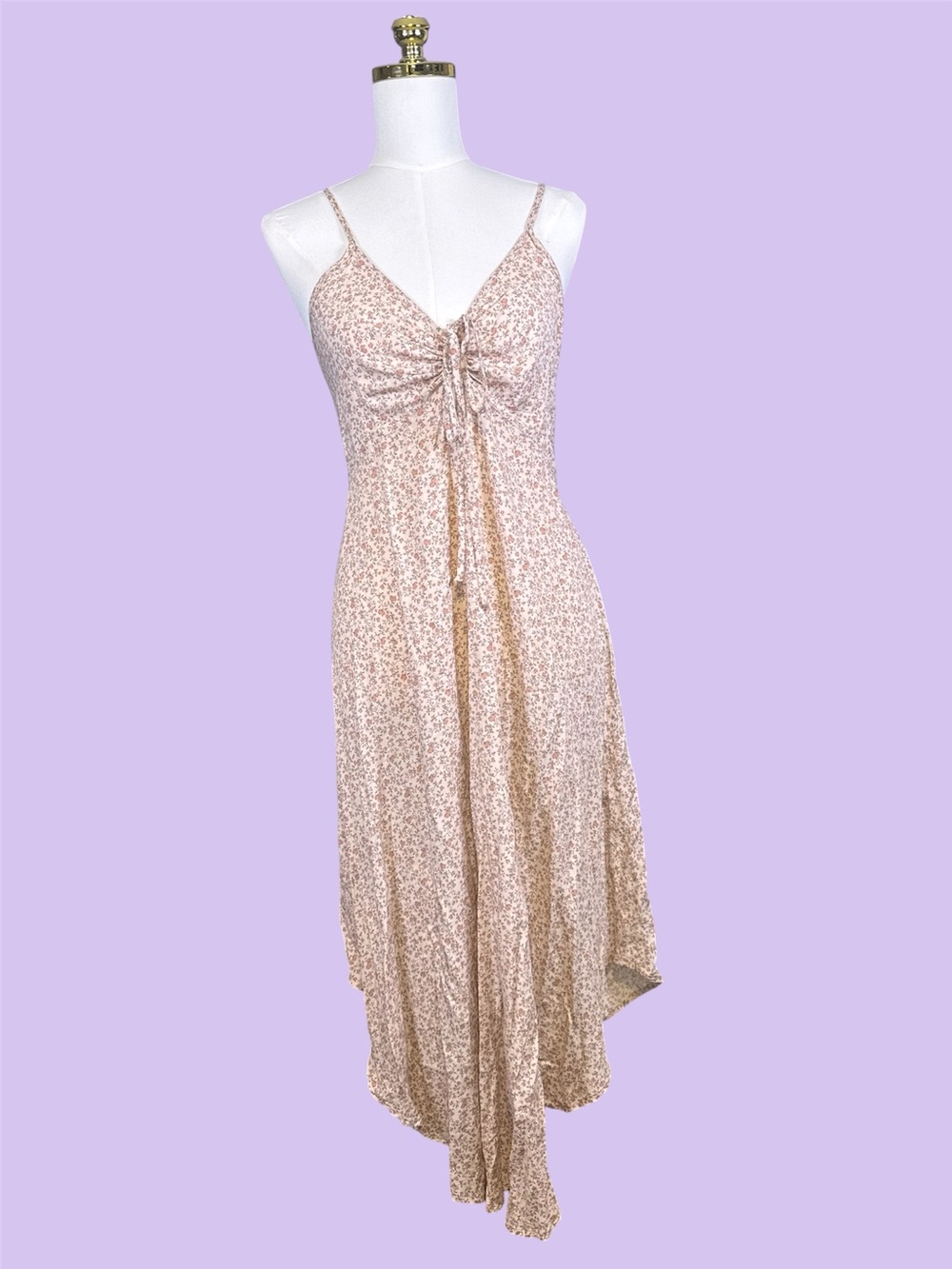 Live Sozy Sandrine Floral Dress in Sand Combo Large